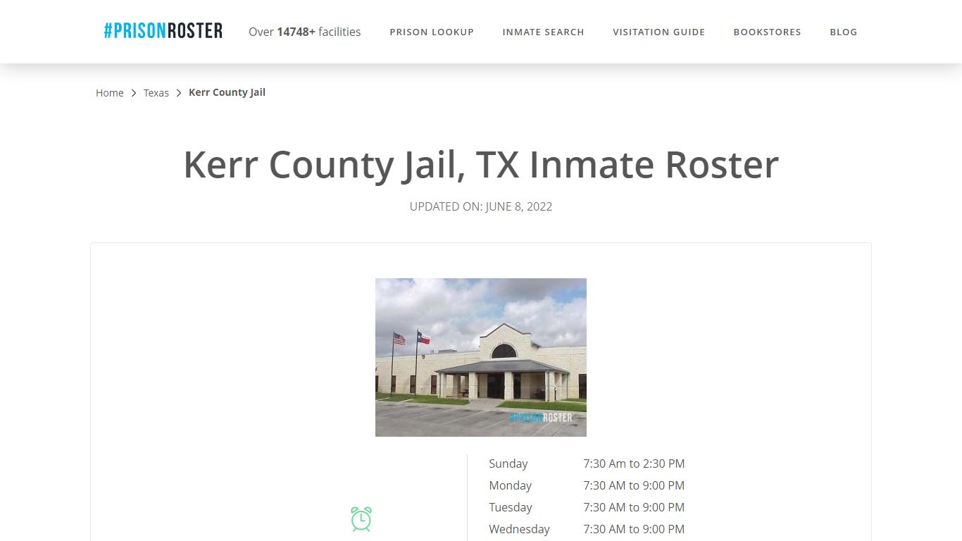 Kerr County Jail, TX Inmate Roster